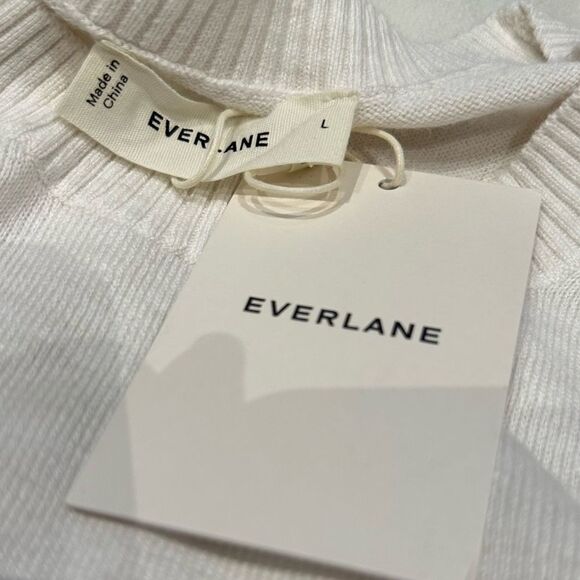 Everlane Men’s The No-Sweat Sweater Uniform Heather Canvas Large New with Tag - Picture 11 of 15